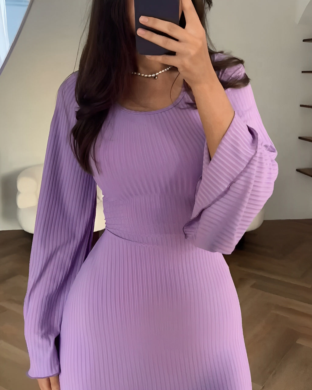 Anaïs / Robe Maxi Tricotée Élégante