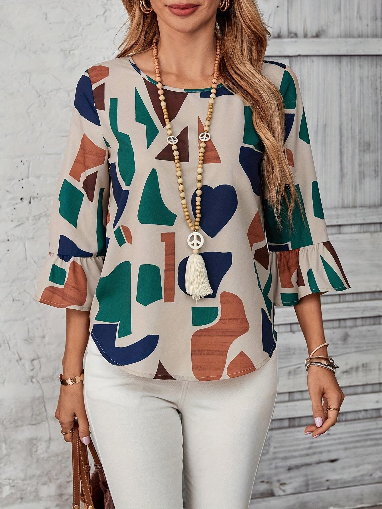 ARAÏS – BLOUSE GÉOMÉTRIQUE