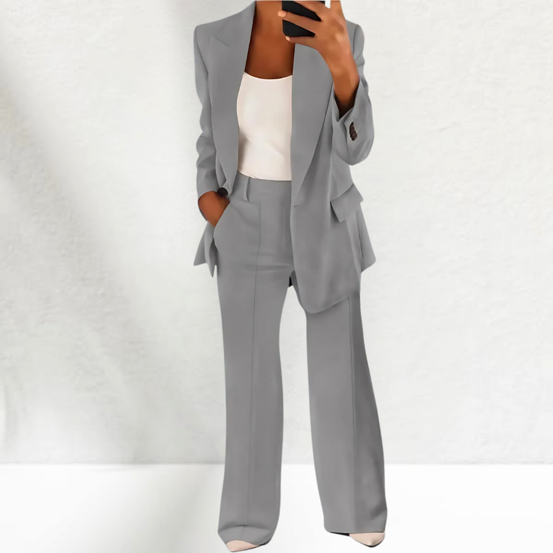 Thérèse | Tailleur pantalon élégant avec jambes larges