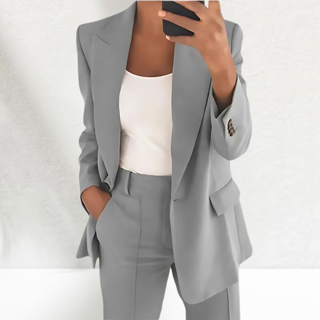 Thérèse | Tailleur pantalon élégant avec jambes larges