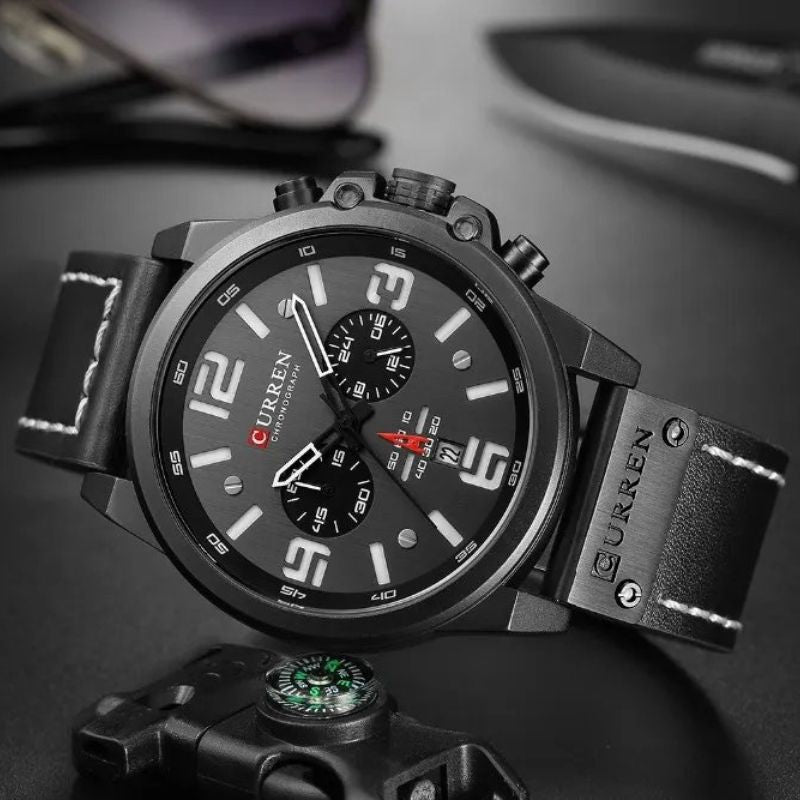 Montre à quartz décontractée et tendance.