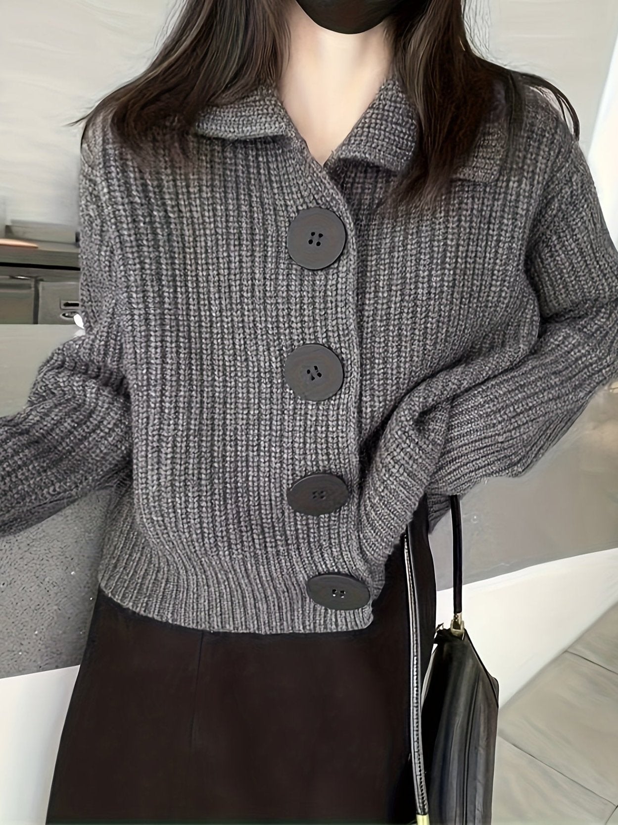 Battre | Cardigan en maille côtelée