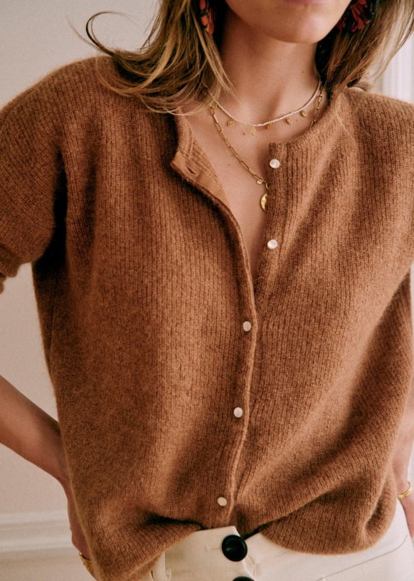 BRISLEY – CARDIGAN EN MAILLE CHALEUREUSE HÉRITAGE