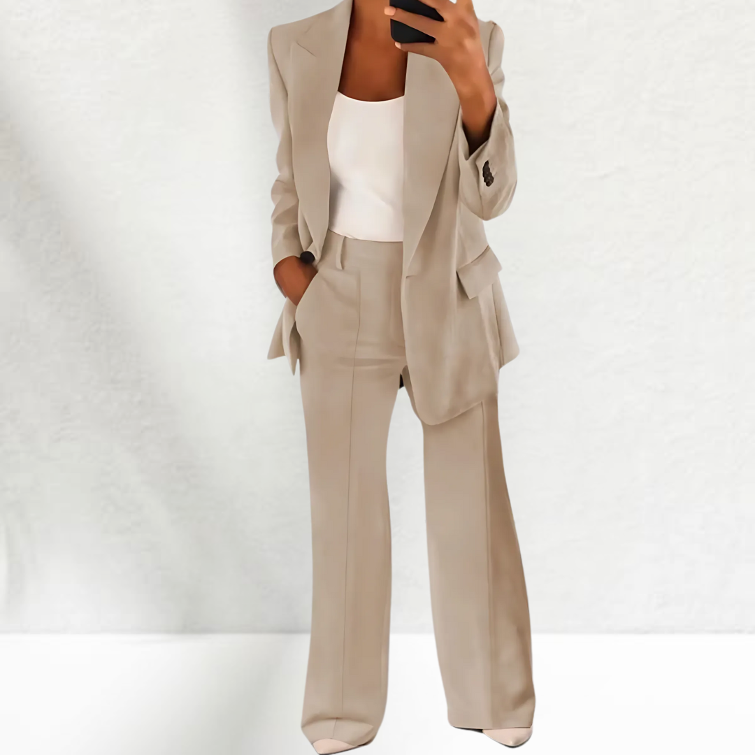 Thérèse | Tailleur pantalon élégant avec jambes larges