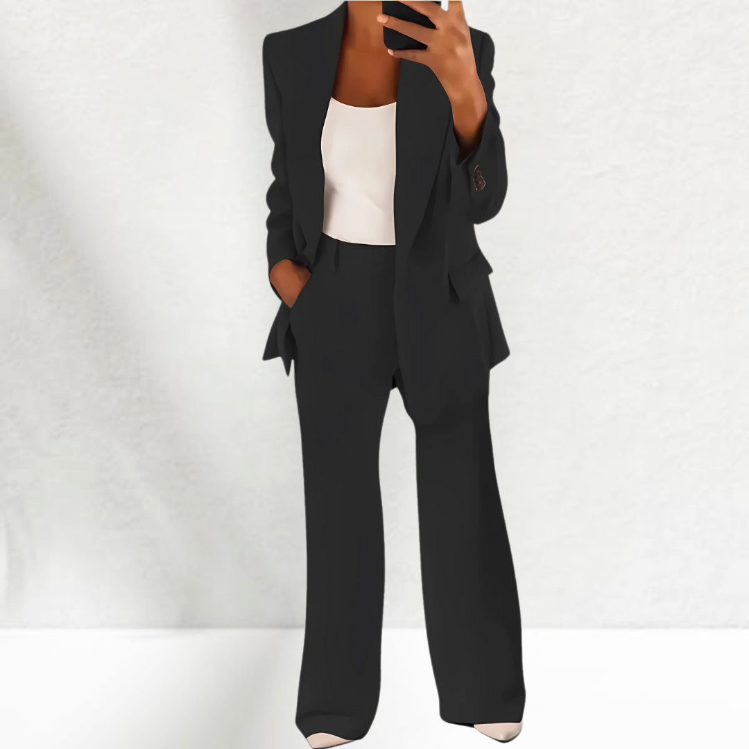 Thérèse | Tailleur pantalon élégant avec jambes larges