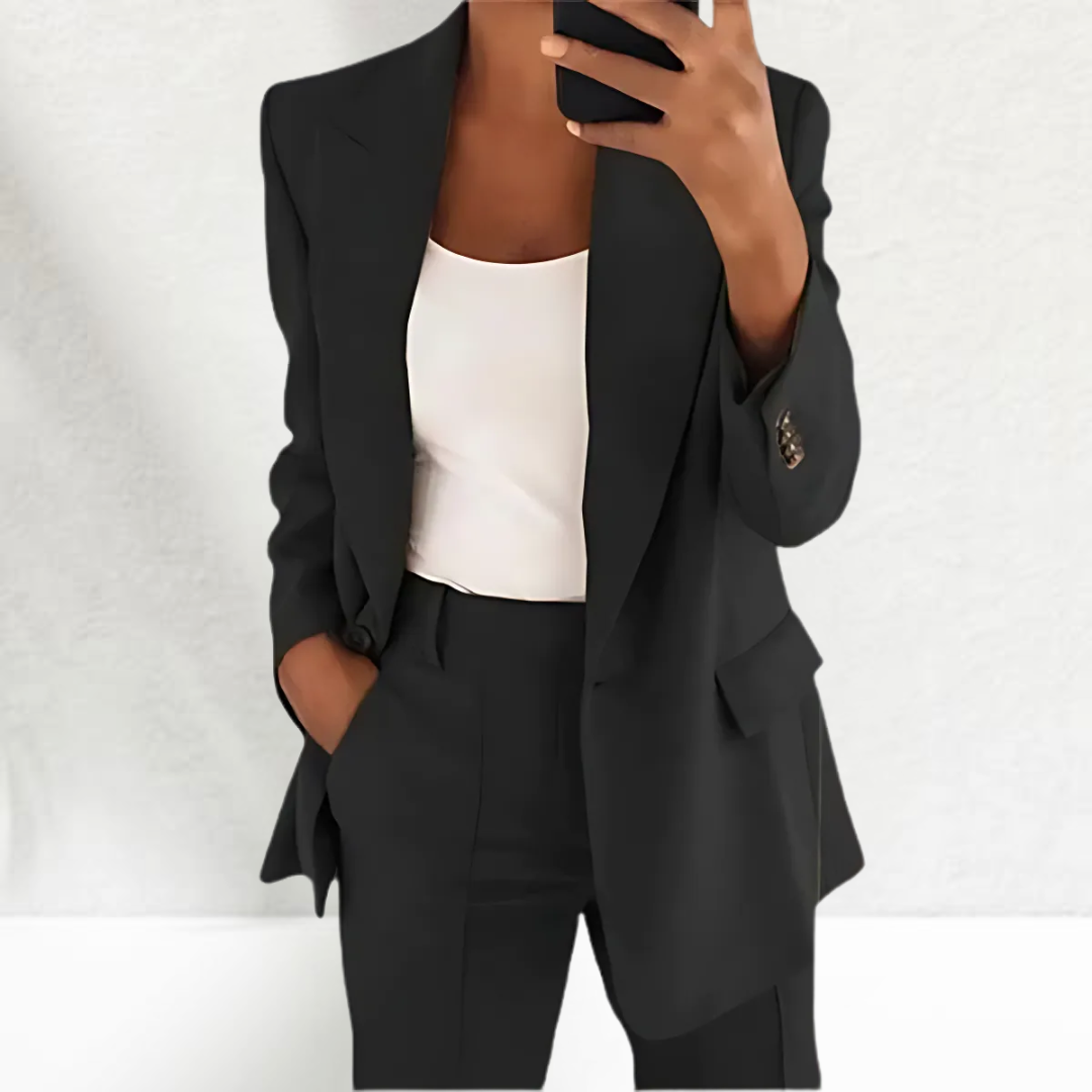 Thérèse | Tailleur pantalon élégant avec jambes larges