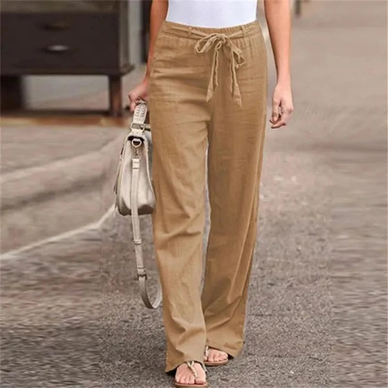 INGRID – PANTALON EN LIN STRETCH