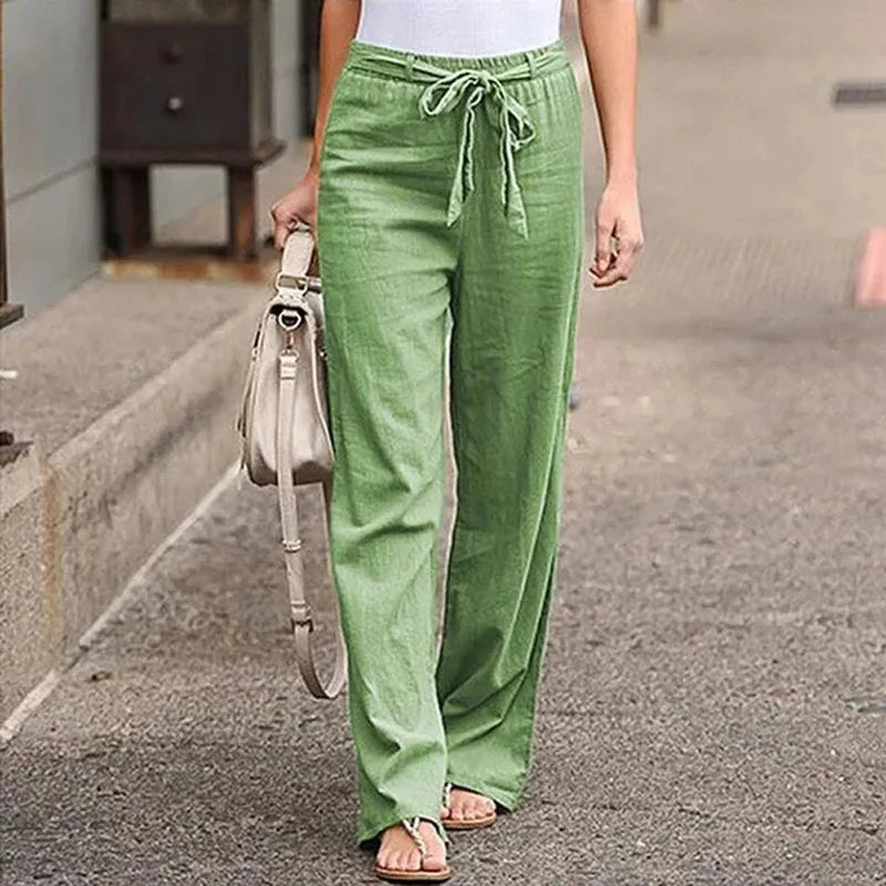 INGRID – PANTALON EN LIN STRETCH