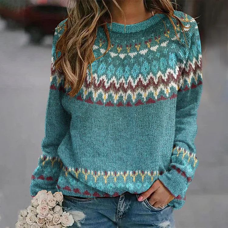 Aline | Pull d'hiver rétro