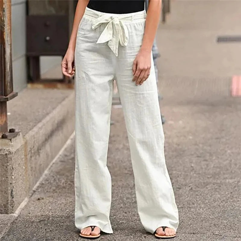 INGRID – PANTALON EN LIN STRETCH