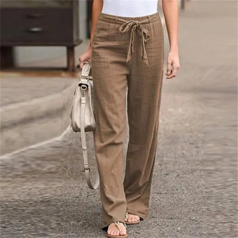 INGRID – PANTALON EN LIN STRETCH