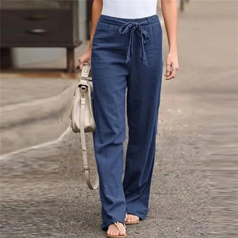 INGRID – PANTALON EN LIN STRETCH