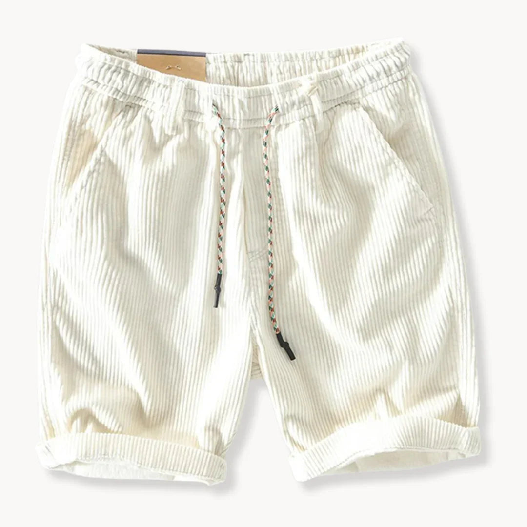 LEMUEL – SHORT EN VELOURS CÔTELÉ AJUSTABLE
