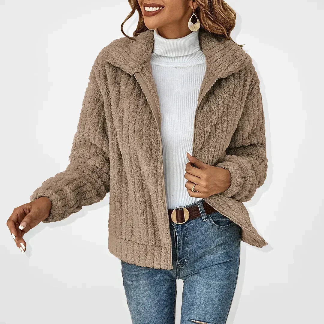 Lucie | Cardigan en fourrure