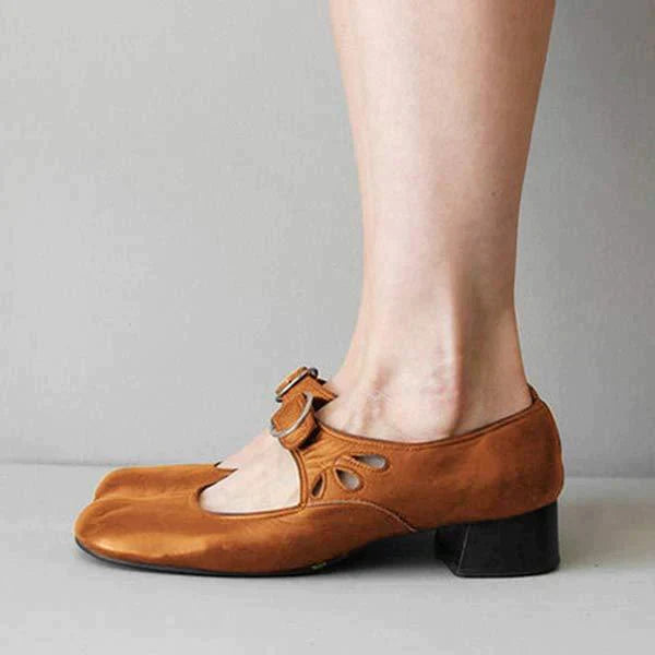 SHELLEY – CHAUSSURES ORTHOPÉDIQUES EN CUIR AVEC BOUCLE
