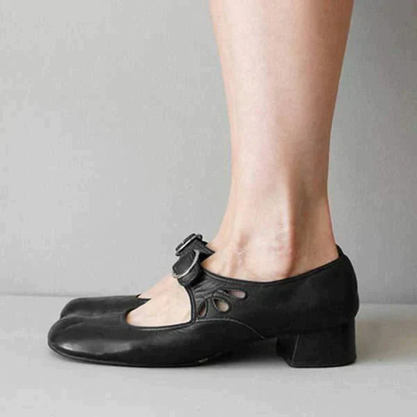SHELLEY – CHAUSSURES ORTHOPÉDIQUES EN CUIR AVEC BOUCLE
