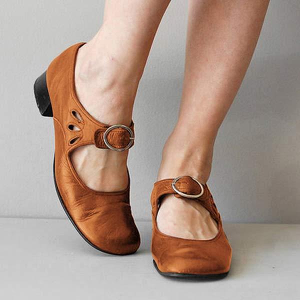 SHELLEY – CHAUSSURES ORTHOPÉDIQUES EN CUIR AVEC BOUCLE
