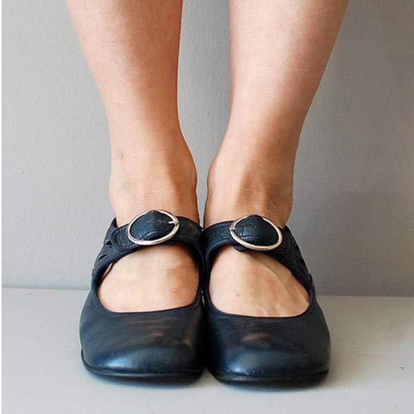 SHELLEY – CHAUSSURES ORTHOPÉDIQUES EN CUIR AVEC BOUCLE