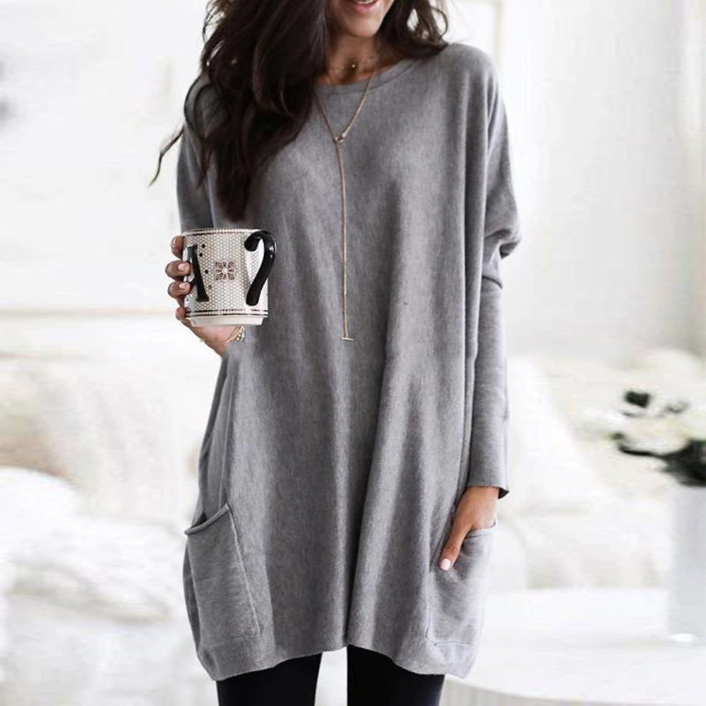 Nitta - Chemise unie avec poches et manches longues