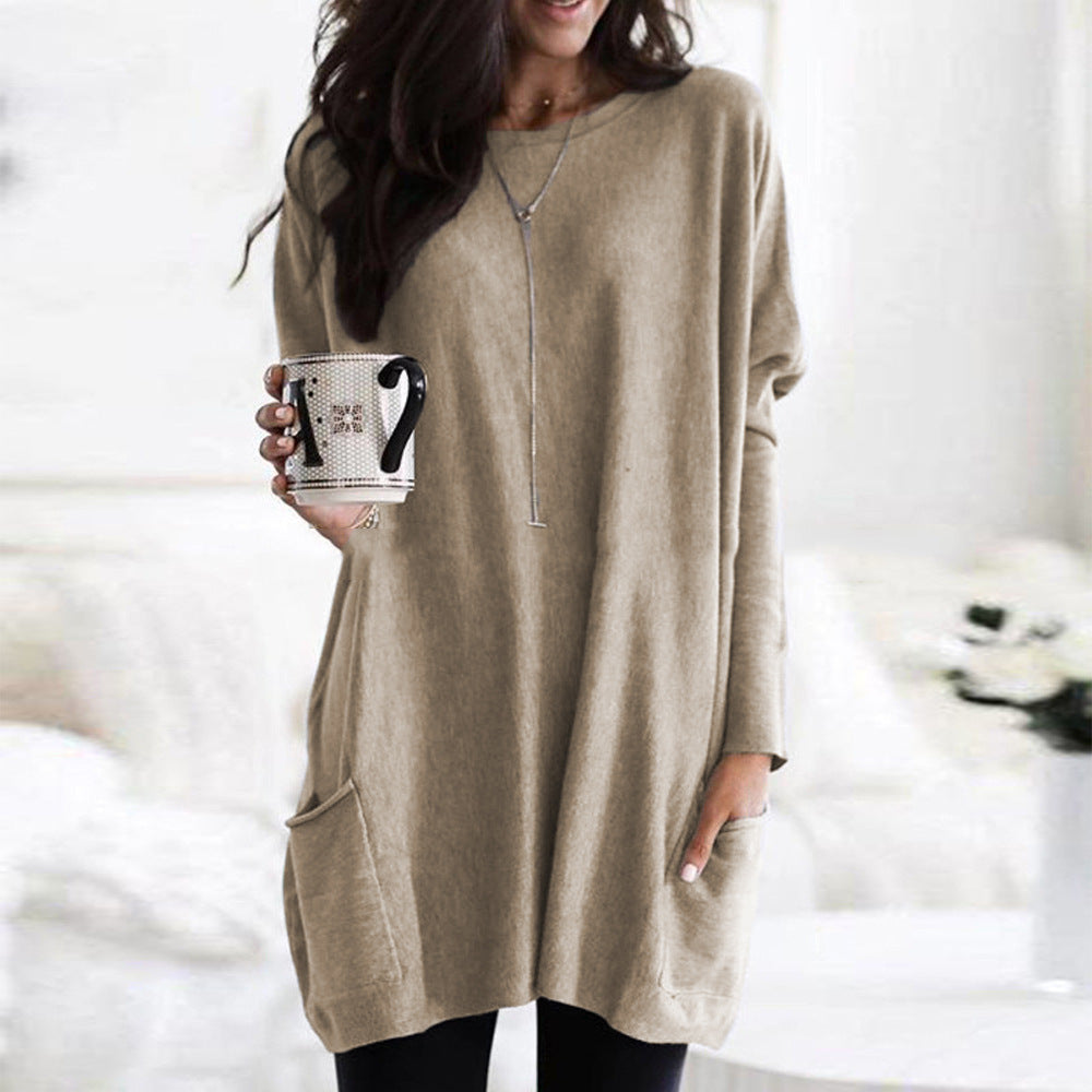 Nitta - Chemise unie avec poches et manches longues