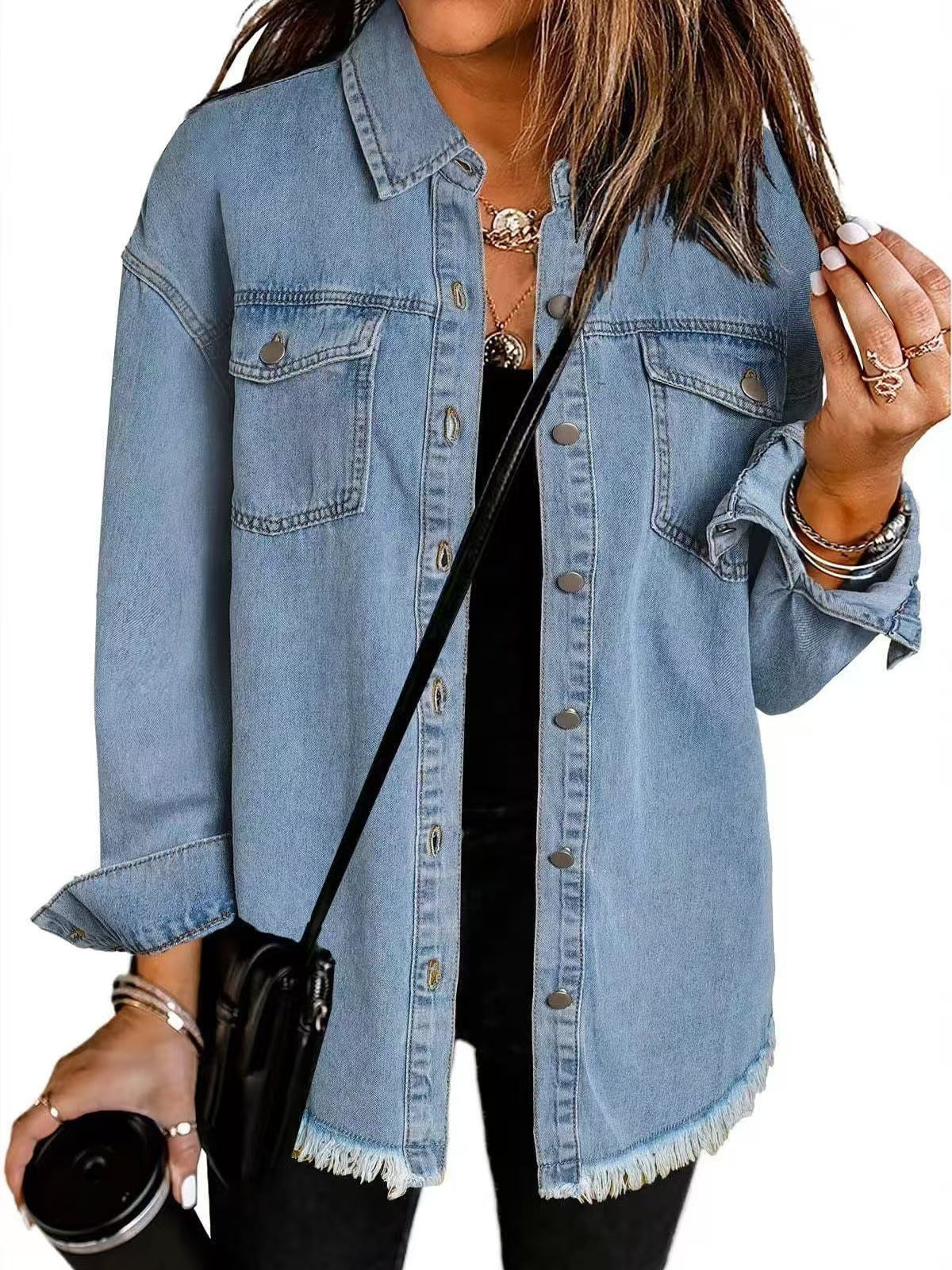 RHIA - VESTE EN JEAN DÉCONTRACTÉE SIGNATURE
