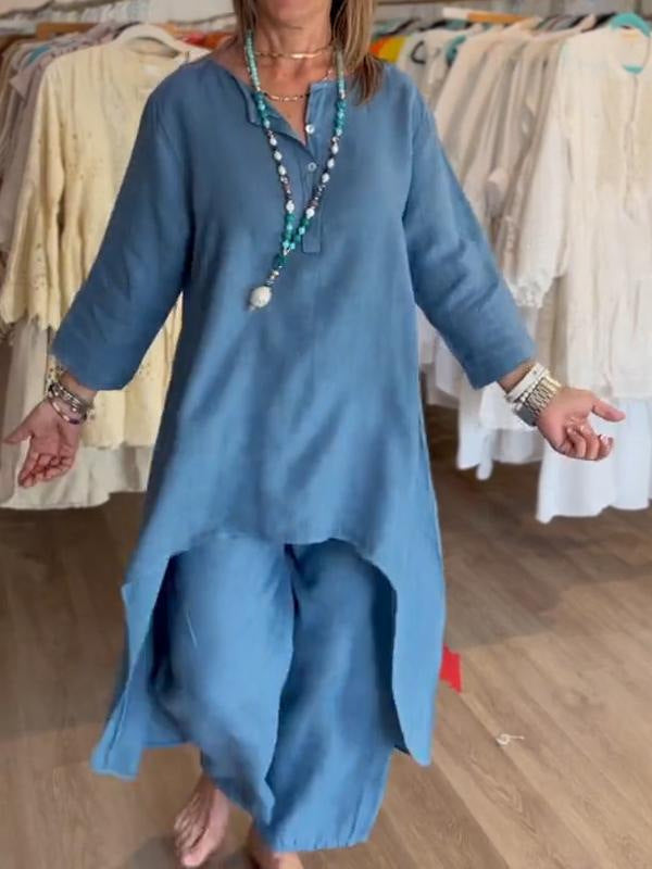FLIDA - TENUE DÉCONTRACTÉE EN LIN UNIE