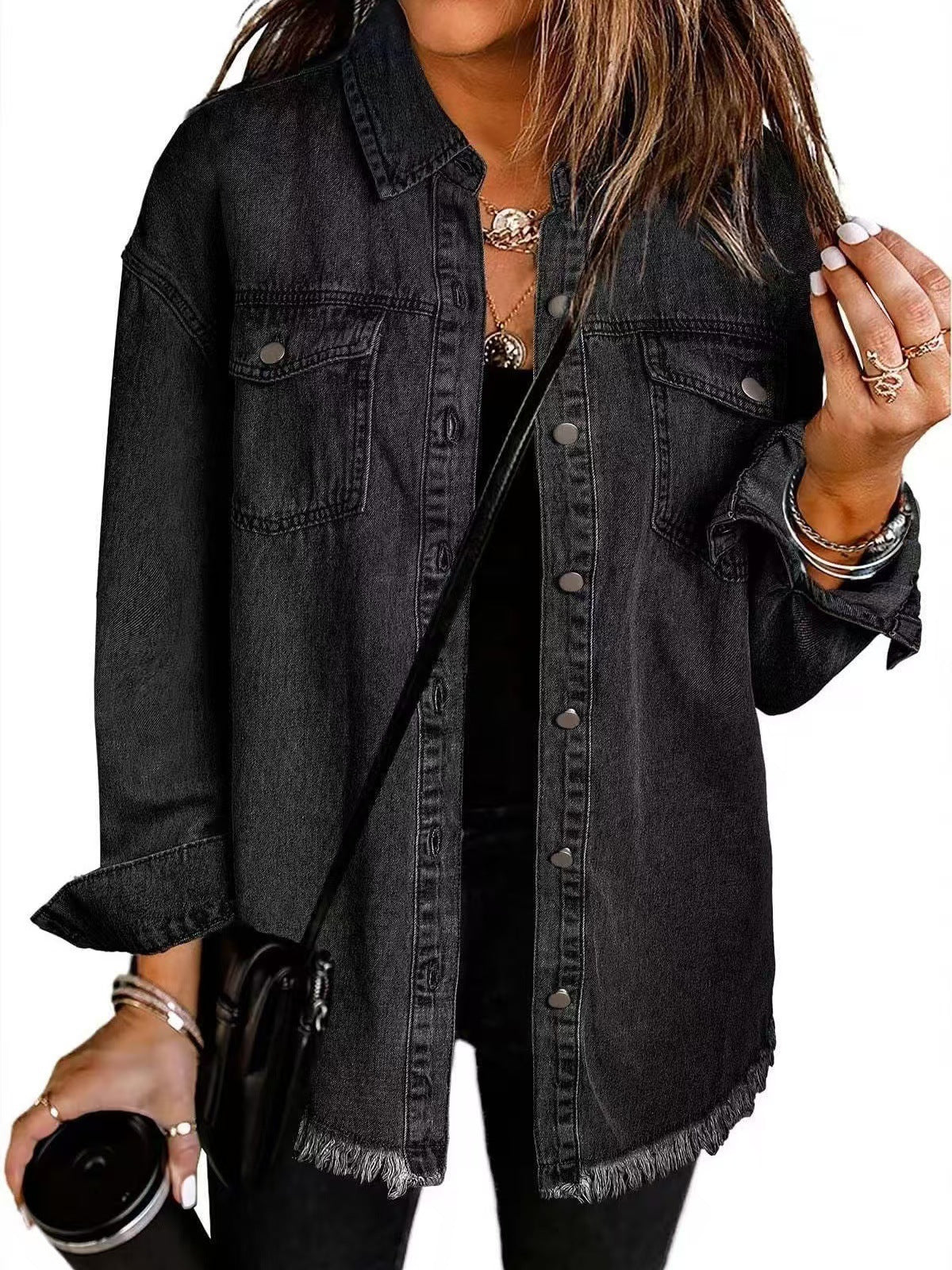 RHIA - VESTE EN JEAN DÉCONTRACTÉE SIGNATURE