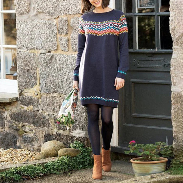Ariane | Pull manches longues imprimé midi