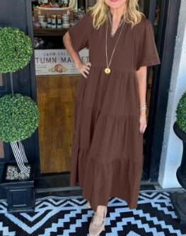 ÉTÉ - ROBE MAXI FLUIDE ÉLÉGANTE