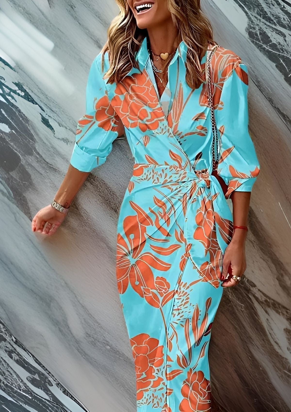 Alette / Robe portefeuille imprimée