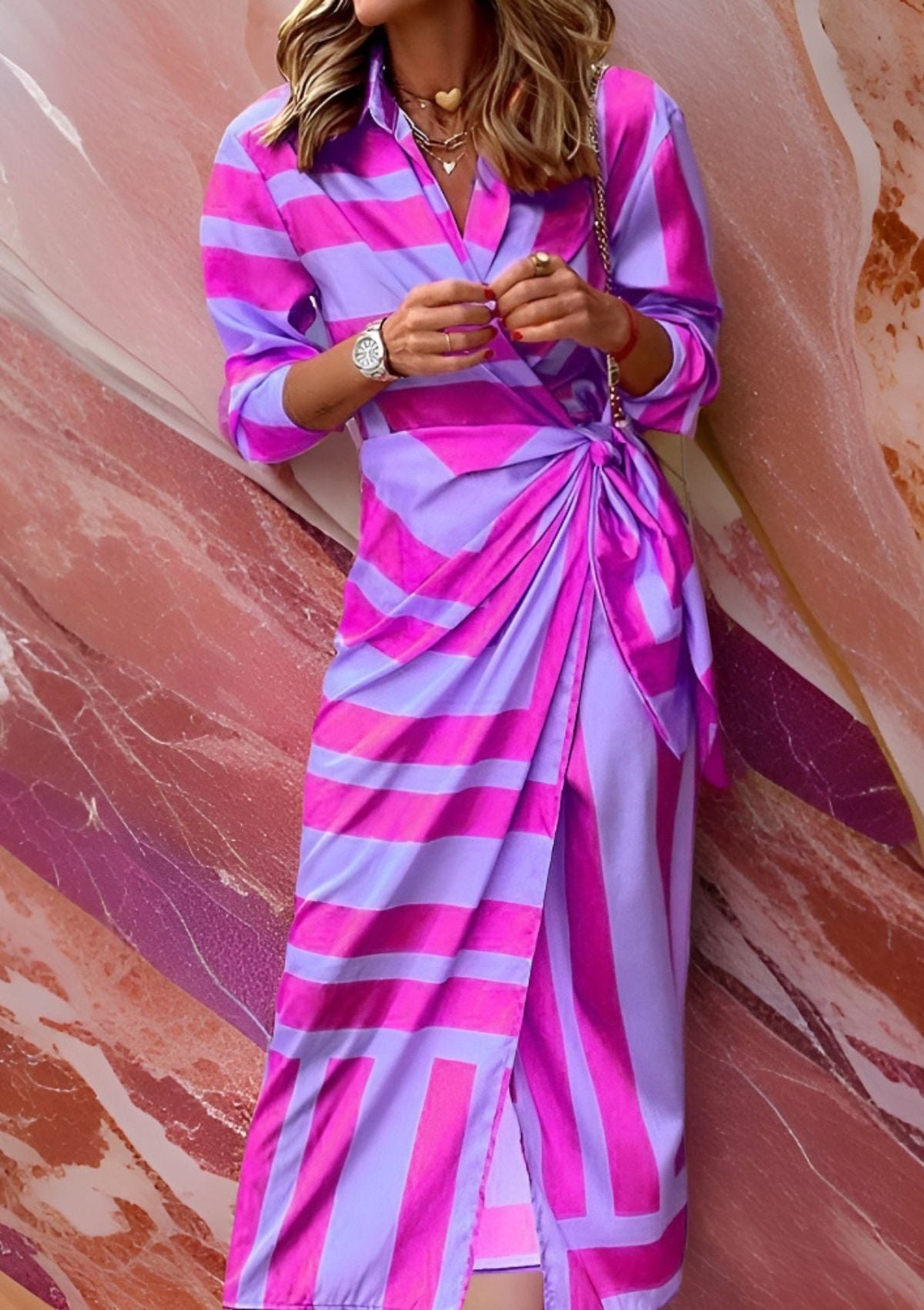 Alette / Robe portefeuille imprimée