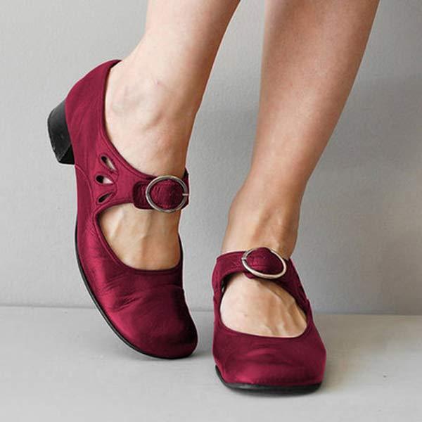 SHELLEY – CHAUSSURES ORTHOPÉDIQUES EN CUIR AVEC BOUCLE