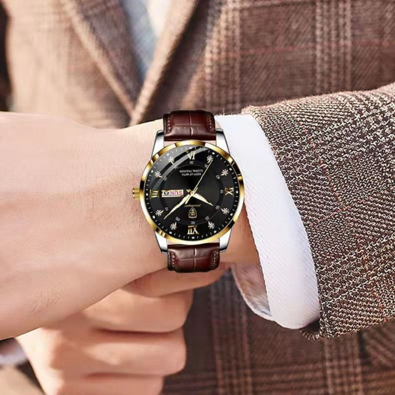 Montre homme lumineuse et étanche