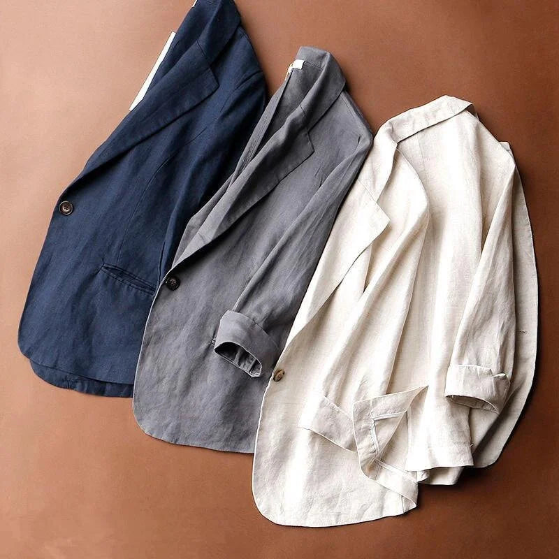 MAVIQUE - VESTE MODERNE EN LIN