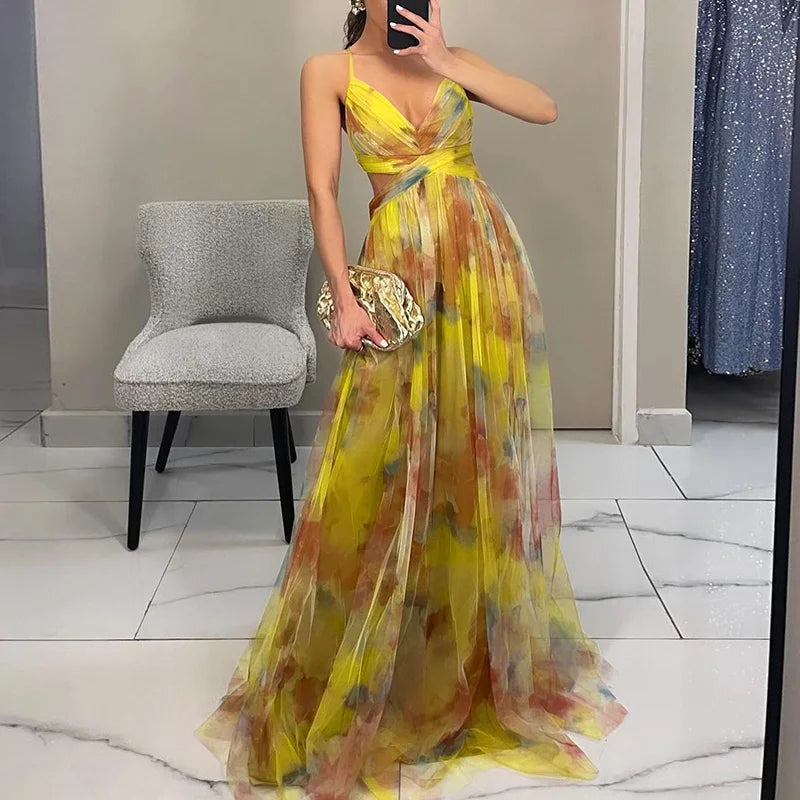 Gisèle | Robe longue florale flatteuse