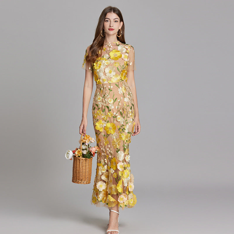 AGDE - ROBE FLEURIE