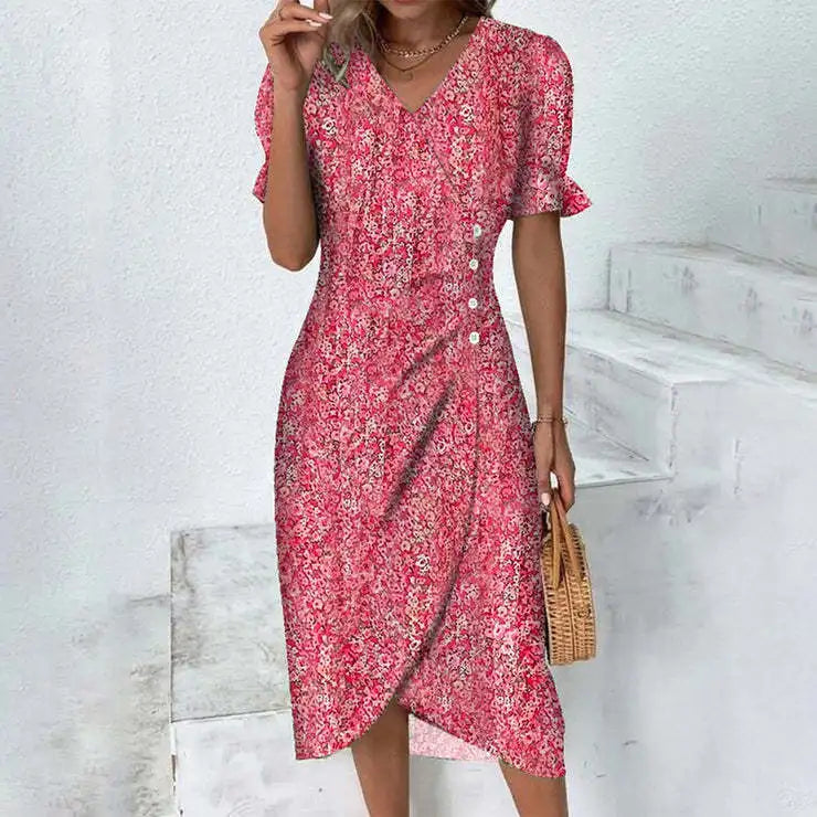 Camila / Robe Portefeuille Blossom