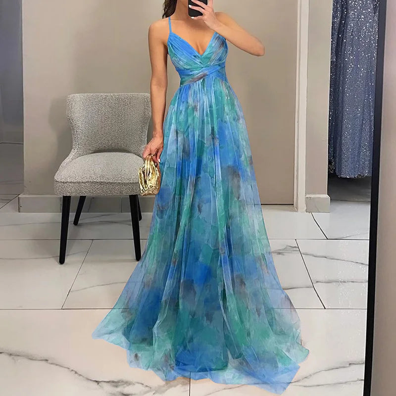 Gisèle | Robe longue florale flatteuse