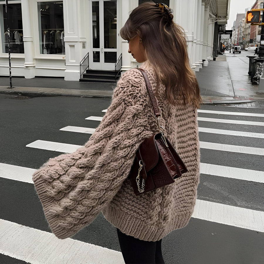 ZOEY | Pull tricoté surdimensionné