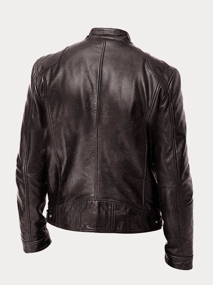 Victor™ | Veste en cuir décontractée : style et confort intemporels