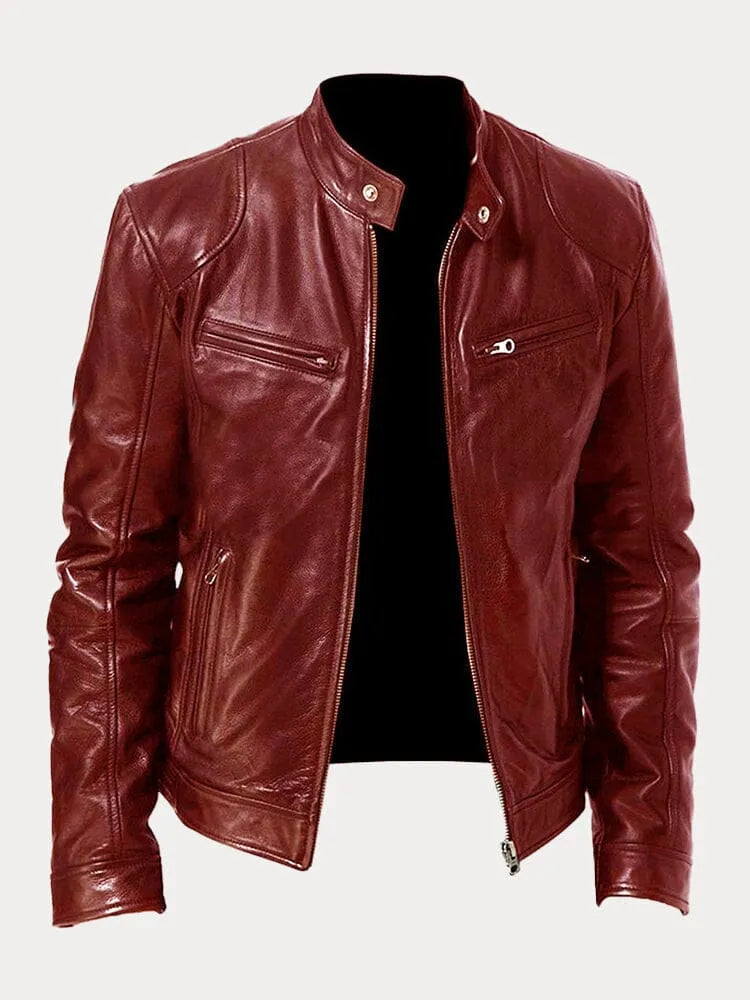 Victor™ | Veste en cuir décontractée : style et confort intemporels