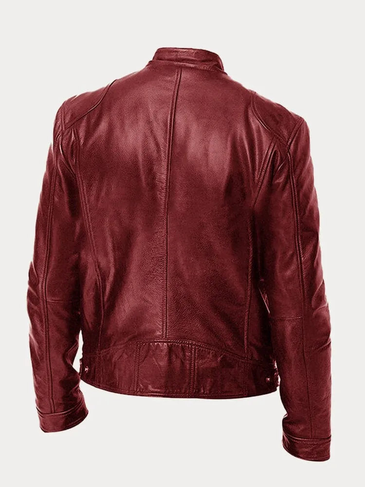 Victor™ | Veste en cuir décontractée : style et confort intemporels