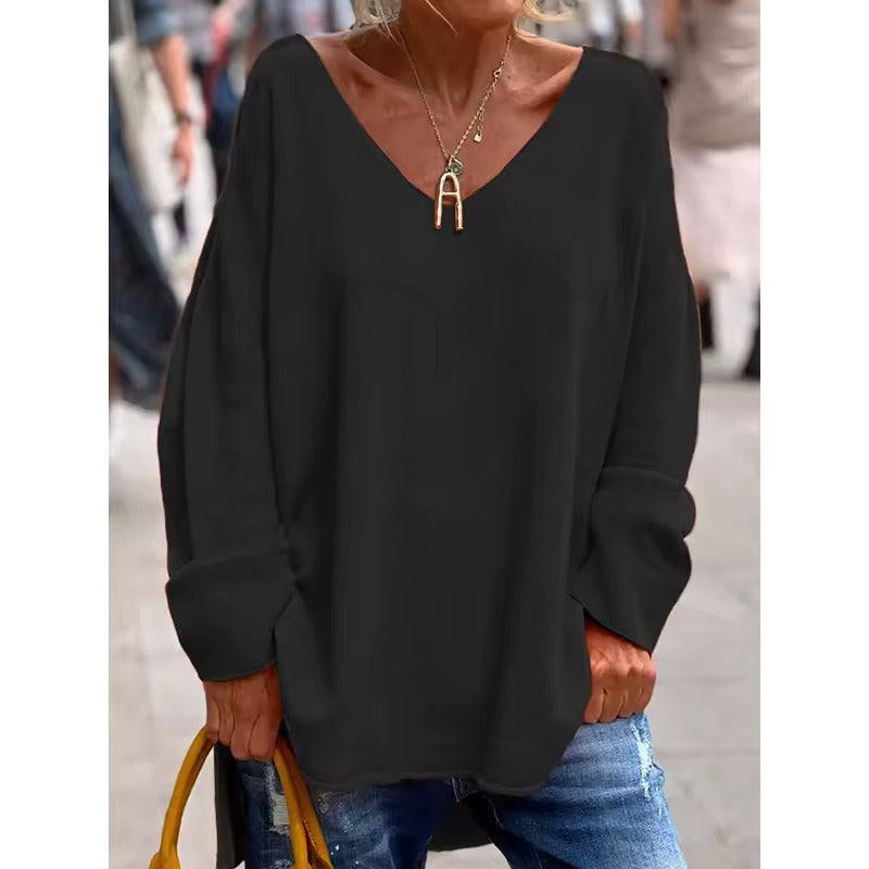 PAULE - BLOUSE AMPLE À COL EN V