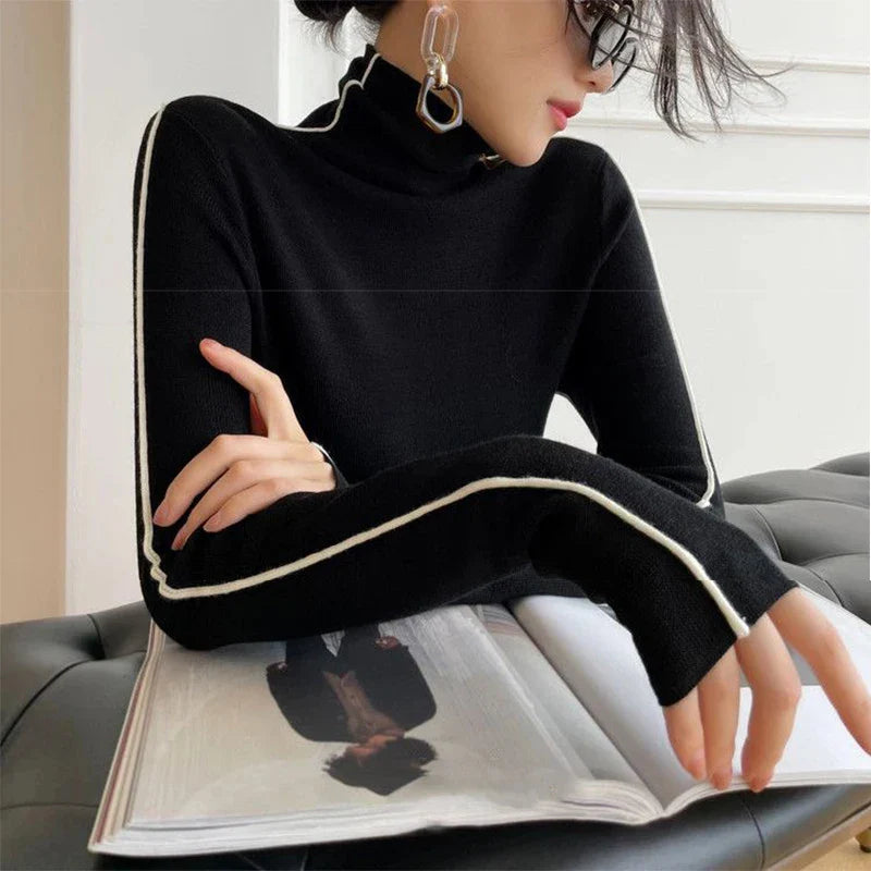 Raylyn | Pull col roulé en maille douce