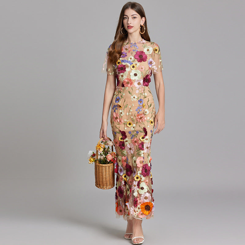 AGDE - ROBE FLEURIE