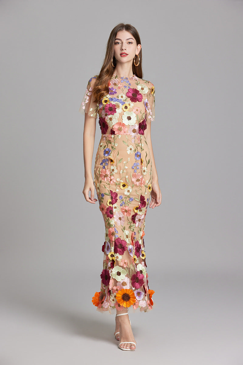 AGDE - ROBE FLEURIE