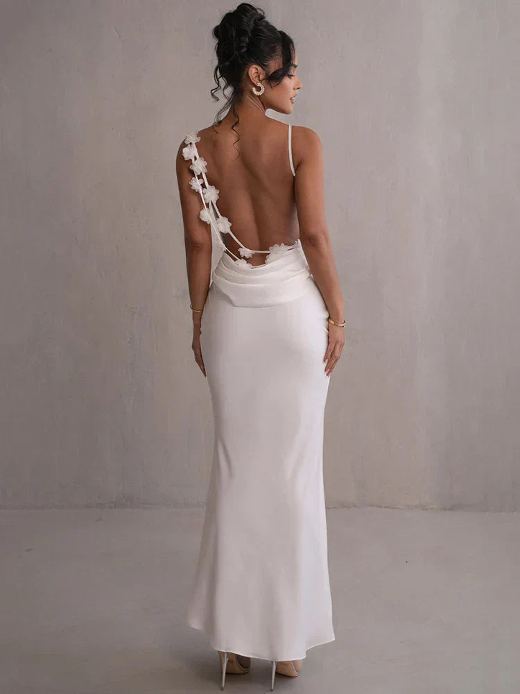 Romina™ | Robe longue fleurie dos nu