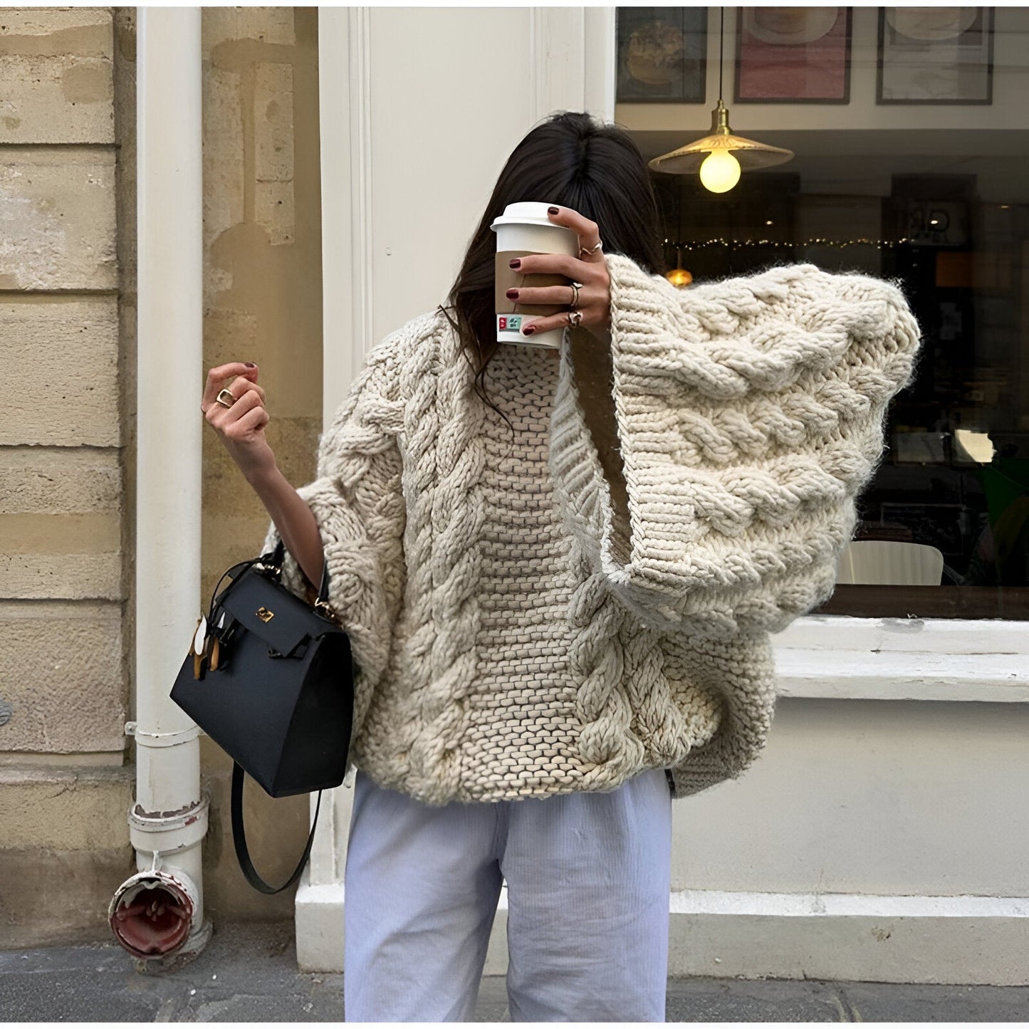 ZOEY | Pull tricoté surdimensionné