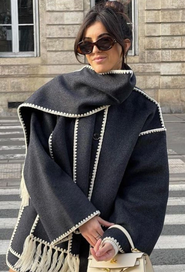 Chanel | Manteau écharpe élégant