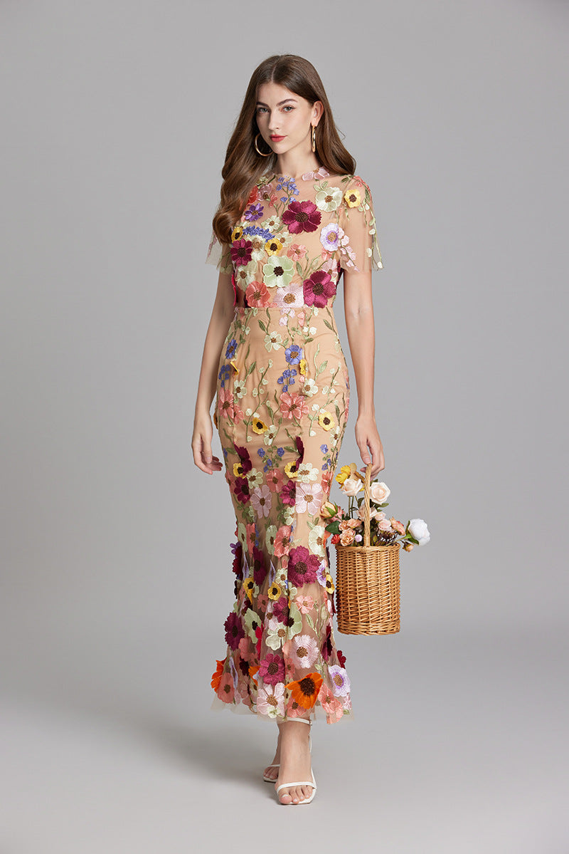 AGDE - ROBE FLEURIE